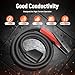 Carbon Arc Gouging Torch, 1000A 80PSI Portable Air Carbon Arc Gouging Torch 360° Rotatable Air Arc Gouging Torch with 7fts Cable, High-Performance Air Arc Gouging Torch for Slotting Cutting Riser
