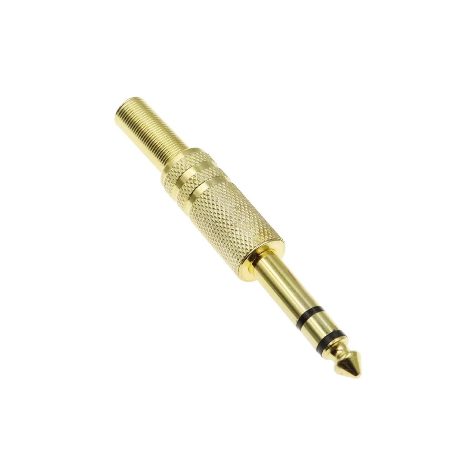 MWRFKJOB 2pcs Stereo Gilding 6.35mm/6.5mm 2Pole Mono Amplifier 6.35 Stereo Connector