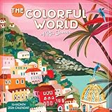The Colorful World of Rhi James 2026 Wall Calendar, 12-Month Vibrant Art & Design Calendar, 12