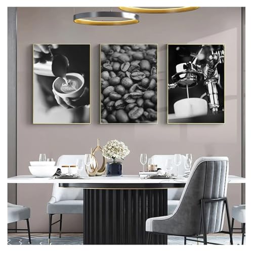 Toile nourriture et boisson sans cadre affiche moderne monochrome 60x80