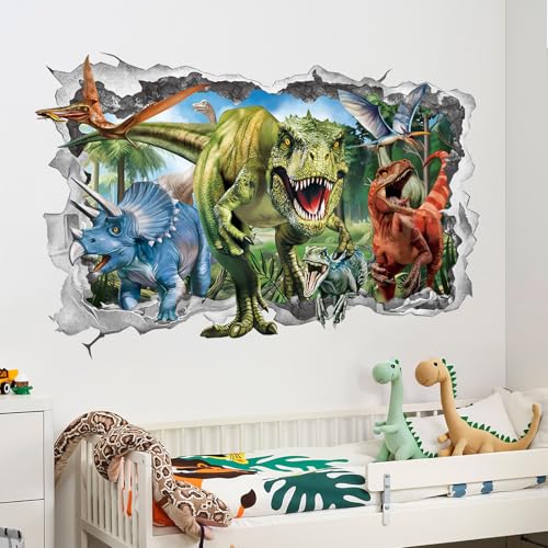 Vinilo Decorativo 3D Dinosaurio para Pared de 2 Planchas miniatura 2