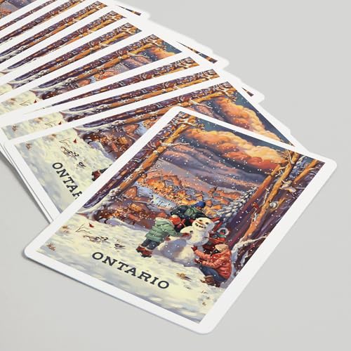 Baraja Póker Vintage Muñeco de Nieve 52 Cartas miniatura 5