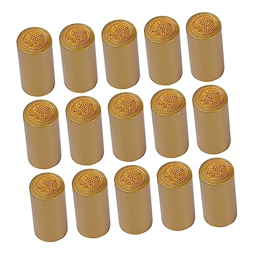MOLUCKFU 50pcs Wine Bottle Heat Shrink Capsules Sealing Sleeves for Homemade Wine Easy to Use for Bars Wineries and Home Brewing