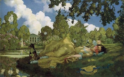Peinture D'Art D'Affiche Konstantin Somov Décorations pour la Maison Graffiti 60x90cm