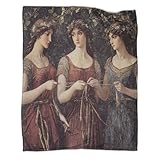 kaiyun Mitología Religiosa Griega Antigua- Diosa of Fate Blanket - Manta Cálida Versátil para Sofás,40x50inch(100x130cm)