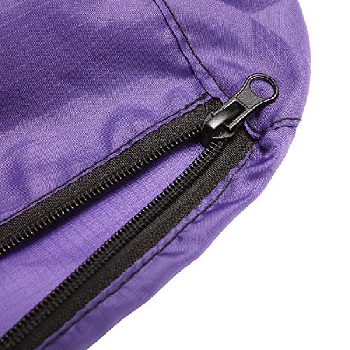 Essort Strapazierfähige große Aufbewahrungstaschen,Umzugstaschen mit Reißverschlüssen für die Aufbewahrung von Kleidung, 600D Oxford Gewebe (Violett) – Bild 3