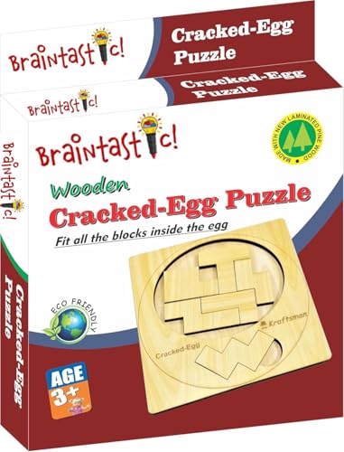 Image of Braintastic All Ages Wooden Puzzle,Travel Board Game Learning & Creative Educational Intelligence Brain Games,Pack of 24(3x8 DIY)for Birthday Return Gifts Party Pack with Travel Pouch