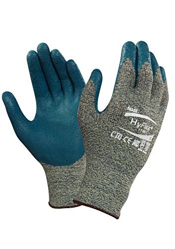 Super Big Clearance! Ansell 1150111 HyFlex 11-501 Nitrile Foam Coated Stretch Lined Gloves, 10.5 Length, 5 Width, 0.42 Height, Size 11, Blue/Gray (Pack of 12) Buy 1 get 1 🔥 Ansell 1150111 HyFlex 11-501 Nitrile Foam Coated Stretch Lined Gloves, 10.5 Length, 5 Width, 0.42 Height, Size 11, Blue/Gray (Pack of 12)