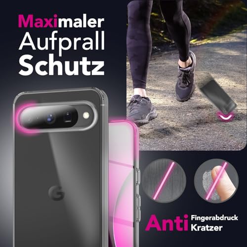 NALIA Funda Silicona Transparente para Google Pixel 10 - Anti-Amarillo & Antideslizante - Airflex (Carcasa Cristalina, Fina & Antichoque) - Marca Alemana - imagen 2