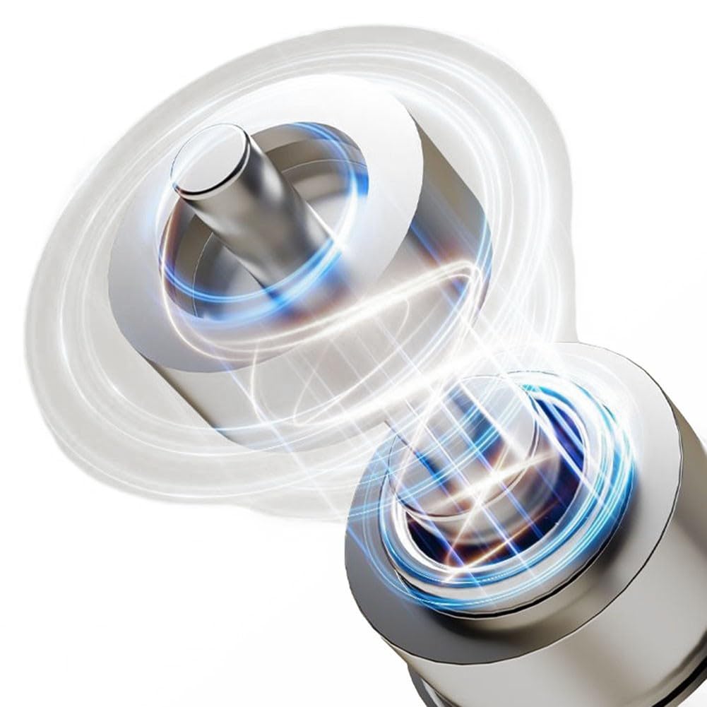 Zoegneer Bürstenloser Motor, 110.000 U/min, Hochgeschwindigkeits-Wireless-Design, kabellos, mit großer Kapazität, 1500 mAh Akku, kompakt, für Mini-Ventilator und Turbo mit Adjusta (blau-schwarz)