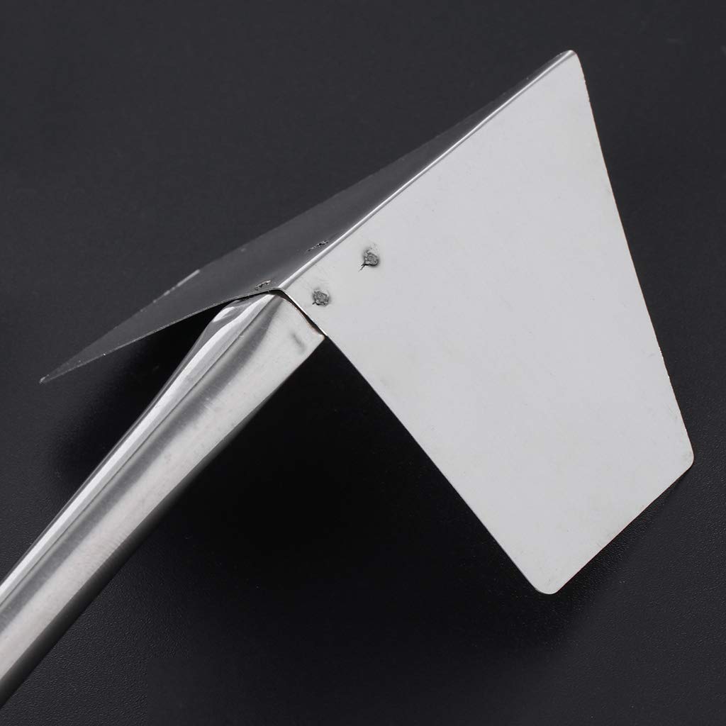Paleta angular para exteriores para paneles de yeso de 90 grados con mango de metal de jardín de acero inoxidable de 1 pieza