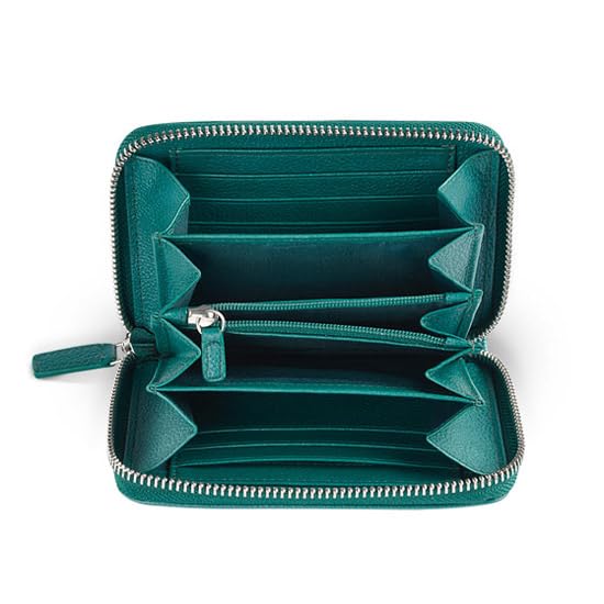 Valentini Portel Damski Portmonetka, Zielony Metallic