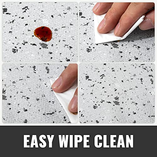 Ray Star Shelf Liners For Kitchen Cabinets Non-Adhesive, 18 Inch X 8 Feet Trimmable Terrazzo White Shelf Liner Vanity Liner Non Slip Cabinet Liner Waterproof Cupboard Pantry Liner Marble Print #TOP4