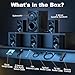 Bobtot Surround Sound Systems 1400 Watts Peak Power Home Theater Speakers - 12