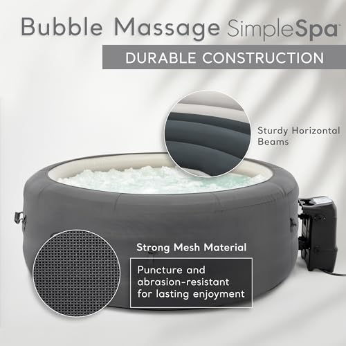 Image of INTEX SimpleSpa 4 Person Inflatable Hot Tub, Portable Spa with 100 Jets
