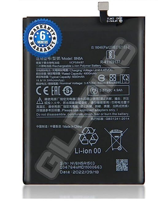 Image of Original BN5A Battery for Redmi Note 10 5G (Poco M3 Pro 5G) Battery with 6 Month warrenty***(G102)