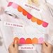 Fuutreo 65ft Bulletin Board Borders for Classroom Decorations, Rolled Bulletin Borders Trim Decoration, Boho Spot Back to School Decor for Classroom School Offices(Retro Color)