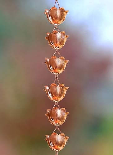 Miniatura 7 de Monarch - Cadenas de lluvia de cobre puro