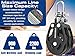 Blue Shark 2254-38 mm Fixed Double Aluminum Sailing Block - Max Line: 3/8” (10 mm), Safe Working Load (SWL): 1600 lbs, Breaking Load: 2850 lbs (2-Pack)
