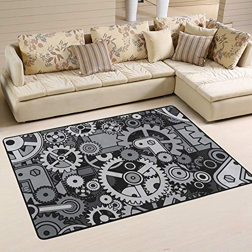 Tapis à engrenages punk durable et résistant pour décoration de maison - 2