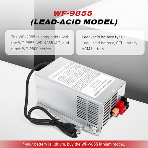 Image of 2026 Upgrade WF-9855,55 Amp RV Power Converter (WF-9855 Lead Acid)