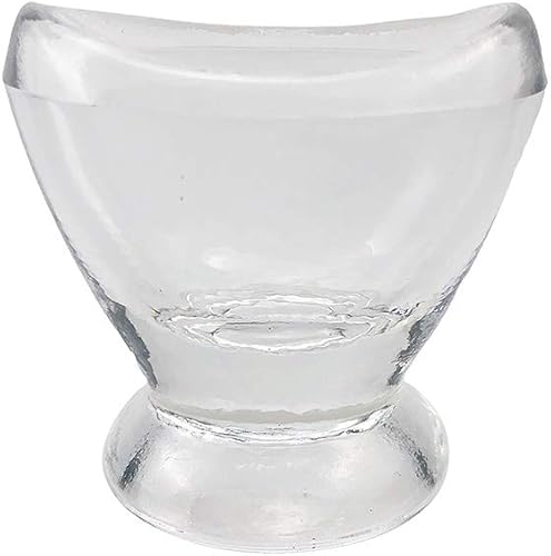 Vaso de vidrio para lavado de ojos Dr.Jim para enjuague y limpieza de ojos con recipiente de almacenamiento