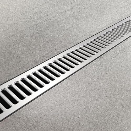 Rejilla de drenaje de resina rectangular 39x10 pulgadas antideslizante para zanjas 7