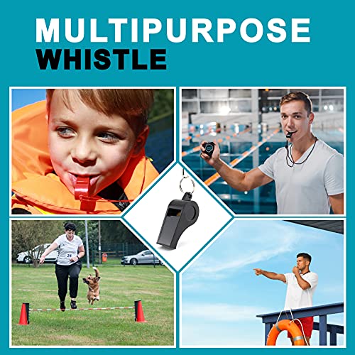 Ambitionjump Plastic Whistles With Lanyard, 8 Pack Sports Whistle Bulk For Coach, Referee, Lifeguard, School, Soccer, Emergency(Multicolor) #TOP6