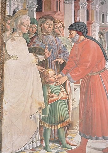 Toile Saint Augustin par Benozzo Gozzoli peinture murale pour salon 60x90cm