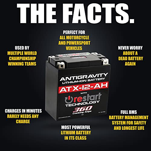 Image of Antigravity ATX-12-AH YTX14AH YTX14AH-BS YTX14AHL Lithium Motorcycle Battery