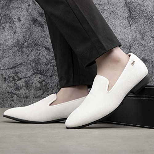 Image of JITAI Men's Dress Shoes - Casual Rubber & Leather Loafers for Men - Fashion Business Formal Wear