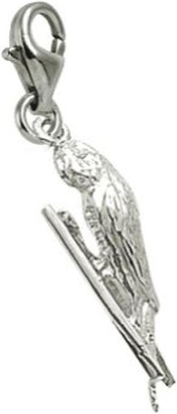 Budgie Charm With Lobster Claw Clasp, Charms for Bracelets and Necklaces