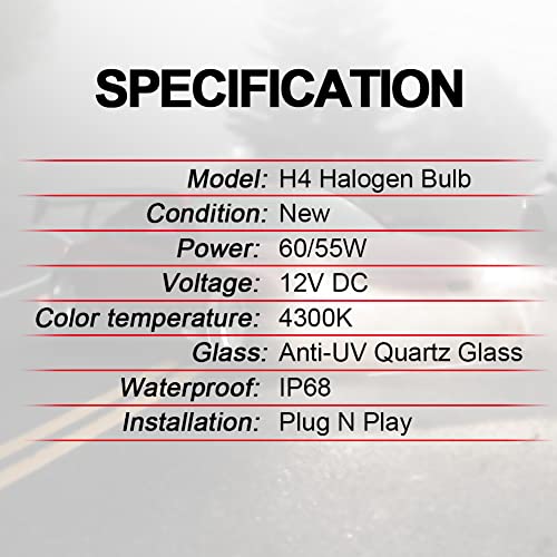 Winpower H4 Hb2 Halogen Bulbs 60/55W, Pack Of 2 #TOP1