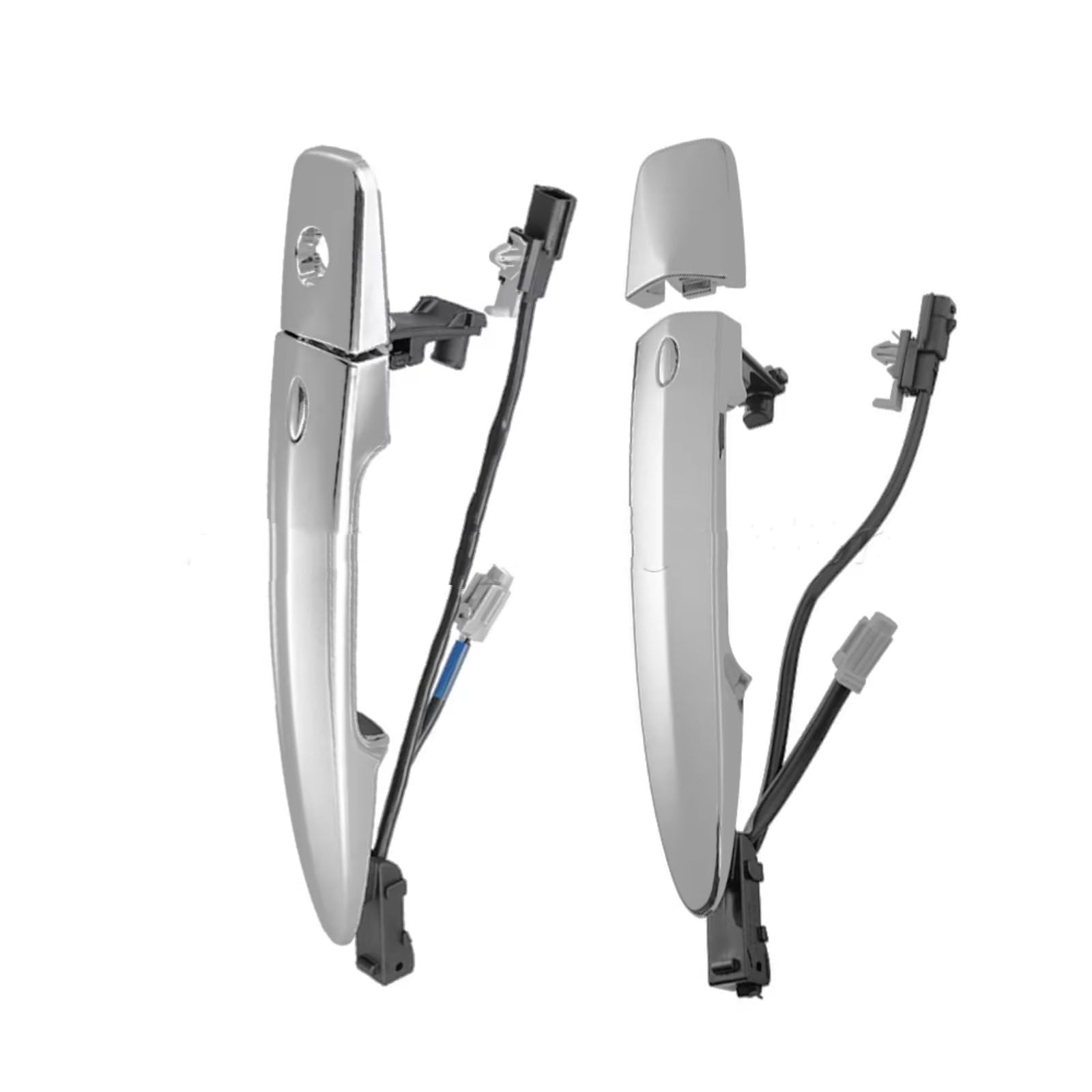 Iukmr A Pair For Nissan For Leaf For Maxima For Murano For Sentra Car Front Chrome Exterior Door Handles Silver Abs 806469N00a 806451Aa0a Car Outer Door Handle(A Pair)