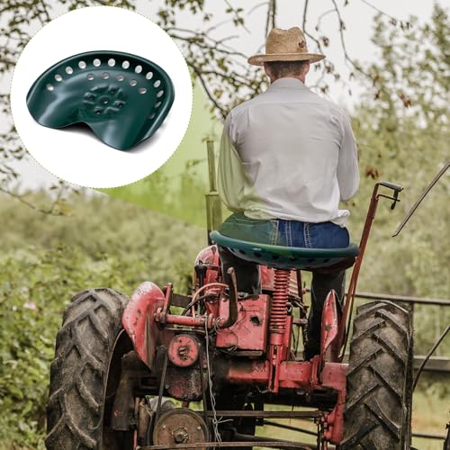 Image of MorningRo 1 Pcs Metal Tractor Seat Vintage Tractor Seat for Lawnmower, Forklift, Farm, Home or Bar Stool (Green)