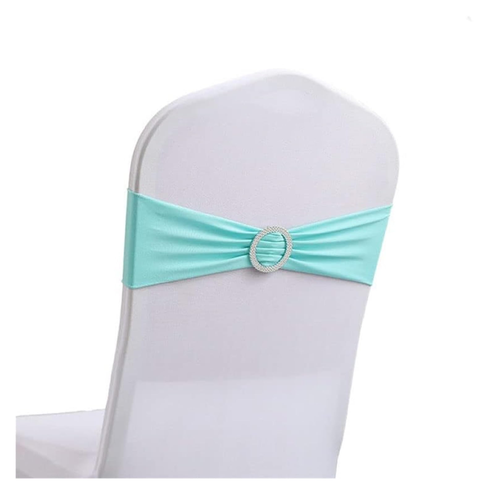 RZQVHBKXWGT chair sashes,10/50pcs Stretch Spandex Chair Sashes Covers Bow Bands With Buckle For Wedding Party Banquet Hotel Office Meeting Decorations,red,50pcs (Color : Blu, Size 10 pcs)(Blu,50pcs)