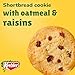 Keebler Sandies Shortbread Oatmeal Raisin Cookies, Pantry Pack, 9.8 oz