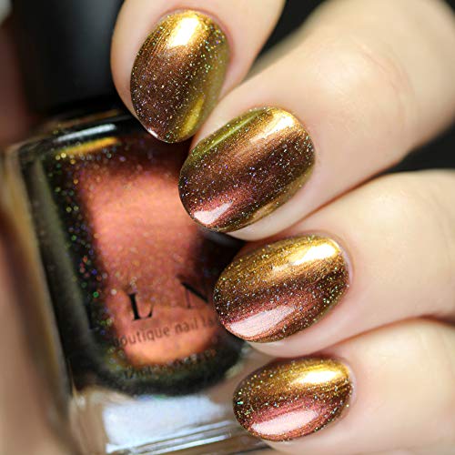 Image of ILNP Greatness (H) - Red to Gold Holographic Ultra Chrome Nail Polish, Chip Resistant, 7-Free, Non-Toxic, Vegan, Cruelty Free, 12ml
