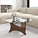 dnziqi Glass Coffee Table Modern Round Coffee Table, 31.5