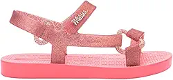 Mini Melissa Sun Downtown Baby Rosa Médio Glitter 35771-17/18