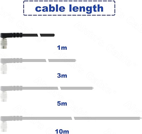 Miniatura 3 de Alvin's Cables Cable estroboscópico PWS de disparador para cámara TIS GigE Hirose ángulo recto 6 pines a cable de extremo abierto para Basler