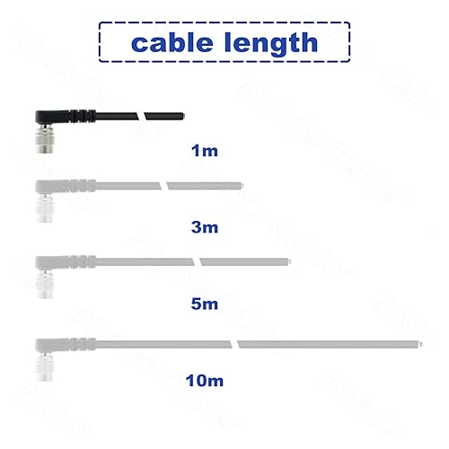 Miniatura 6 de Alvin's Cables Cable estroboscópico PWS de disparador para cámara TIS GigE Hirose ángulo recto 6 pines a cable de extremo abierto para Basler