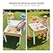 Woodtoe Sand and Water Table for Toddlers, Wooden Sensory Play Activity Table with Dinosaur Puzzle, 2 Collapsible Bins, Acrylic Board & Water Track Toys, Montessori Kids Tables Learning Toy for Age 3+