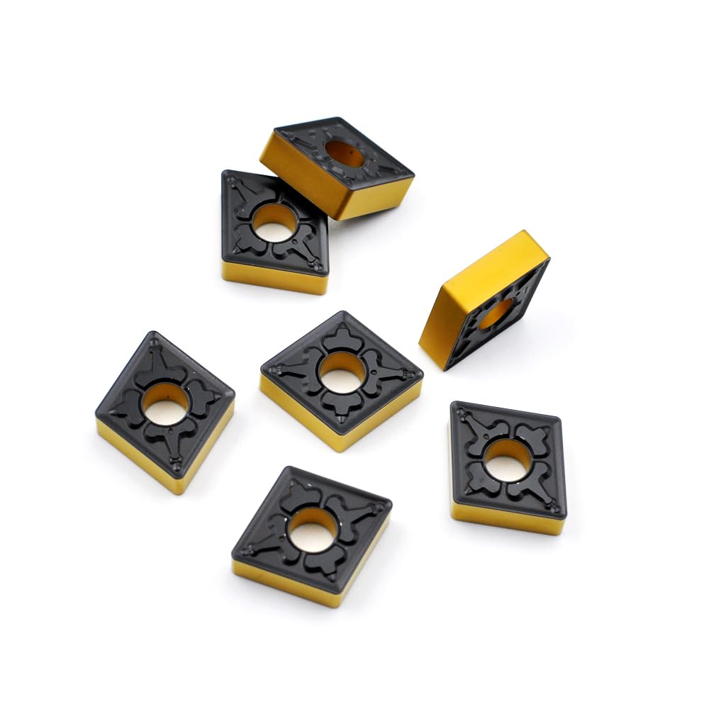 Carbide Turning Inserts CNMG 432 TM / CNMG120408 for Semi-Finishing Cutting Steel, Cnmg Insert for Metal Lathe Turning Tools, 10 PCS
