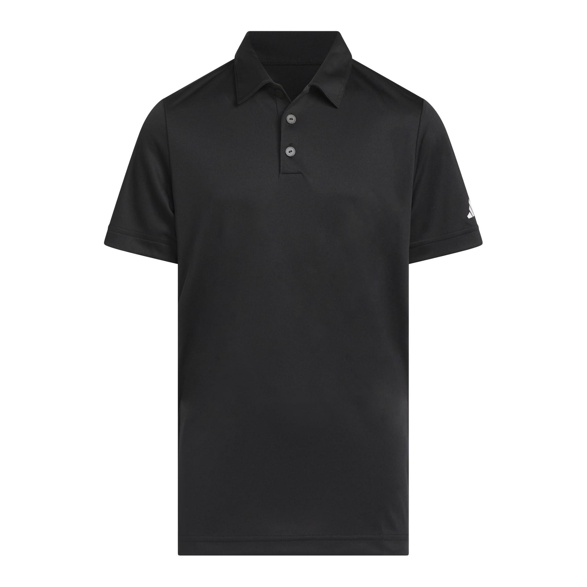 Adidas Boys Black 3 Stripe Polo Shirt  in Size 13 - 14 Years, Sports Direct