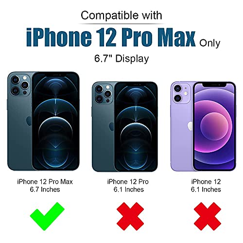 Casus Logo View Compatible With Iphone 12 Pro Max Wallet Case Slim Magnetic Flip Cover Faux Leather With Card Holder Slot Thin Kickstand (2020) 6.7" (Brown) #TOP1