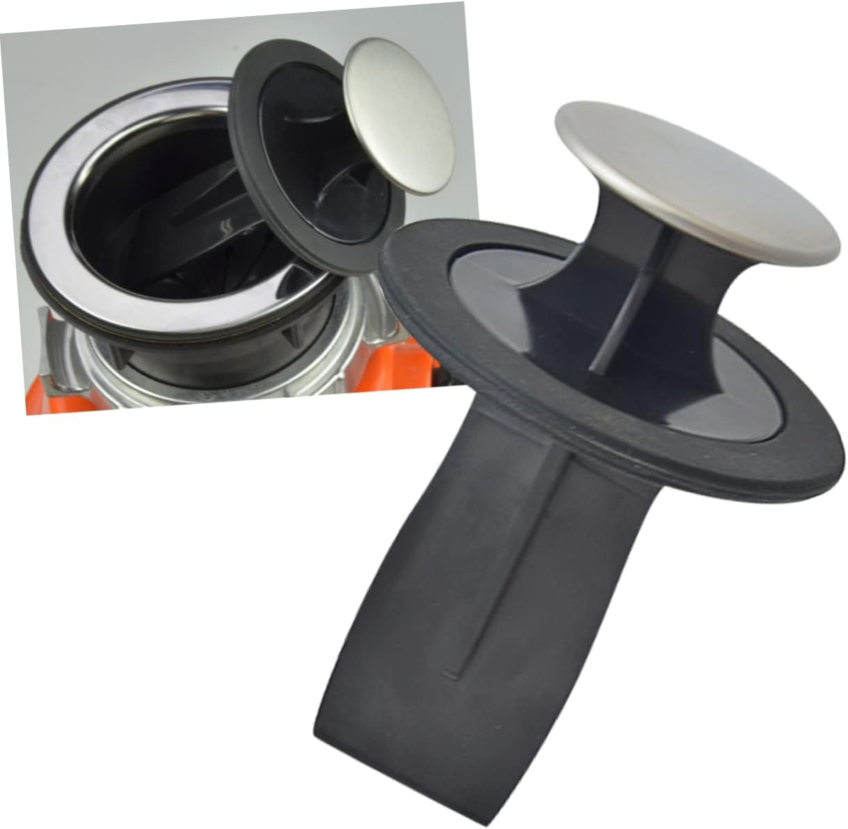 Kitchen Sink Stopper Waste Disposer Accessory Sink Sealer Water Plug Kick Device
