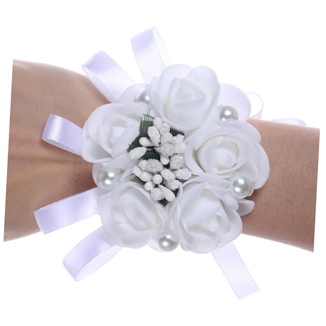 LIFKOME 9pezzi Bracciale Artificiali Corsage per Sposa e Damigelle Decorazione per Matrimonio e Speciali e Confortevole