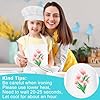 Bouiexye 1 Set Kids Apron and Chef Hat Set Children Apron Adjustable with 2 Pockets Children Chef Painting for Cooking Baking Painting Crafts Making (White #3