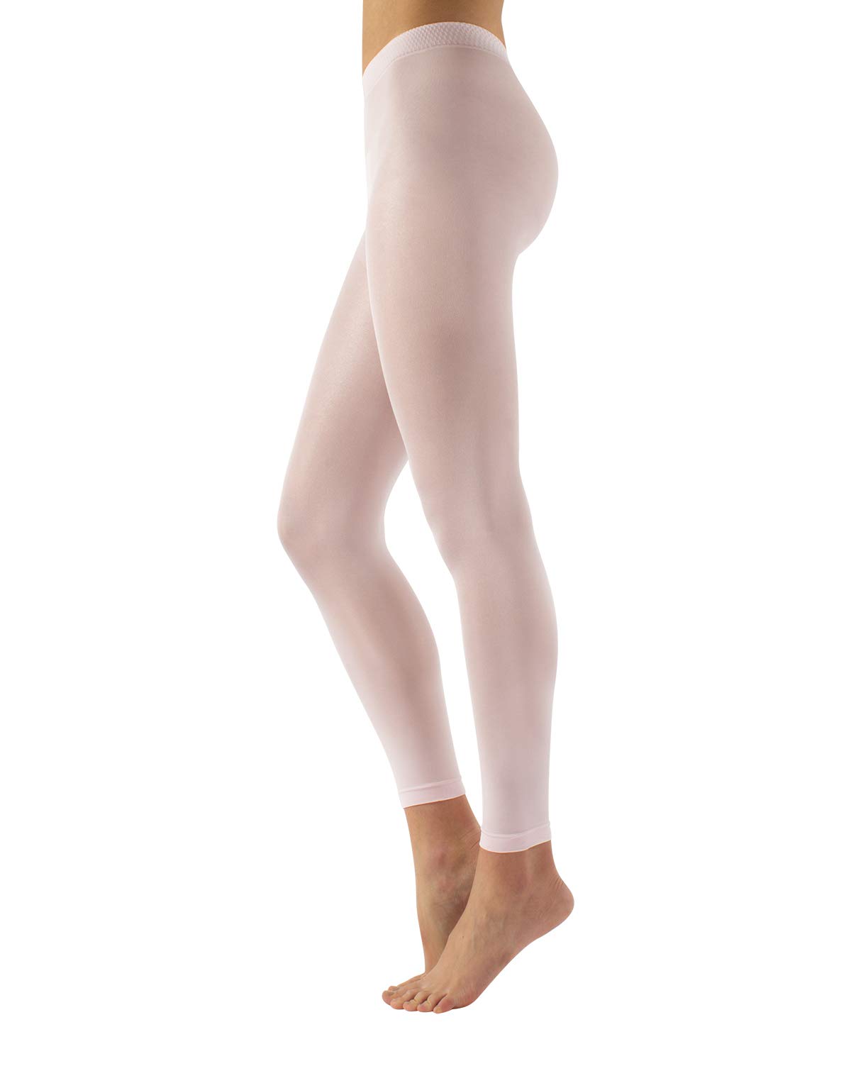 CALZITALY Damen Tanz Leggings | Blickdichte Ballett Strumpfhosen ohne Fuß | S/M, L/XL | Schwarz | 60 DEN | Made in Italy